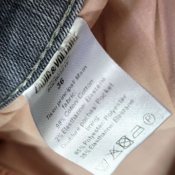 Zadig & Voltaire Gray Denim Mini Skirt Size 36EU - Picture 6 of 6